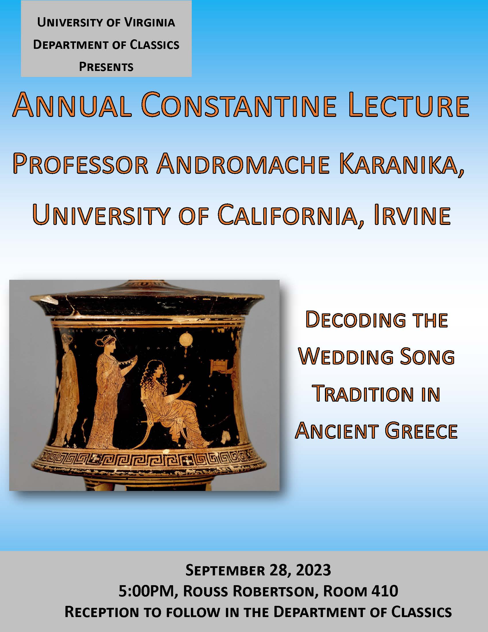 Constantine Lecture 2023