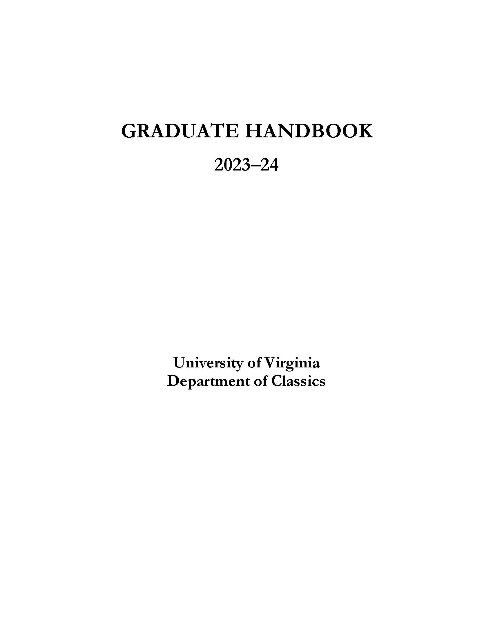 Grad Handbook
