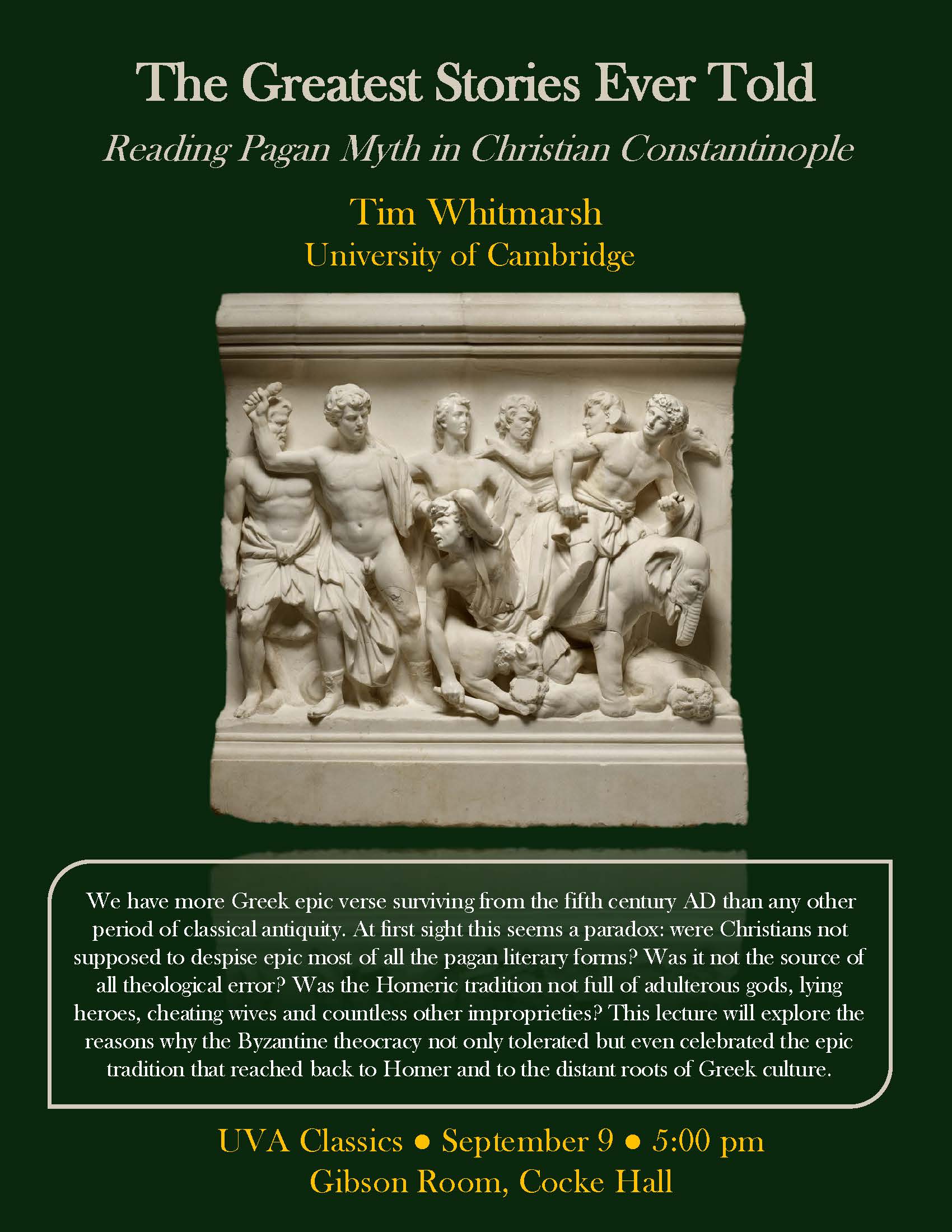 Prof. Tim Whitmarsh - September 9 2025