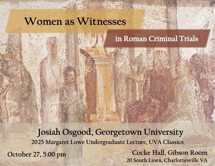 Prof. Josiah Osgood - Lowe Undergraduate Lecture